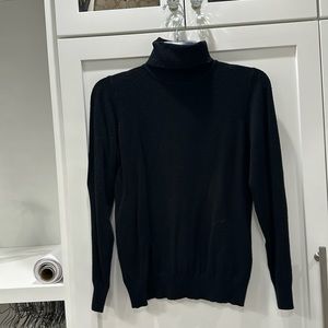 Black turtleneck fitted